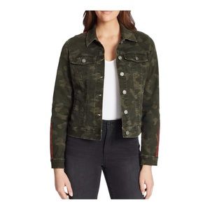 Skinnygirl Camo Denim Jacket, Olive Night